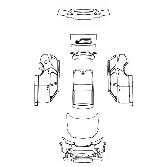 Pre-Cut PPF Land Rover Discovery Discovery 5 R-Dynamic S 2021 - PPF-Kits