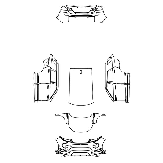 Pre-Cut PPF Land Rover Range Rover Evoque 5 Doors R-Dynamic 2021 - PPF-Kits