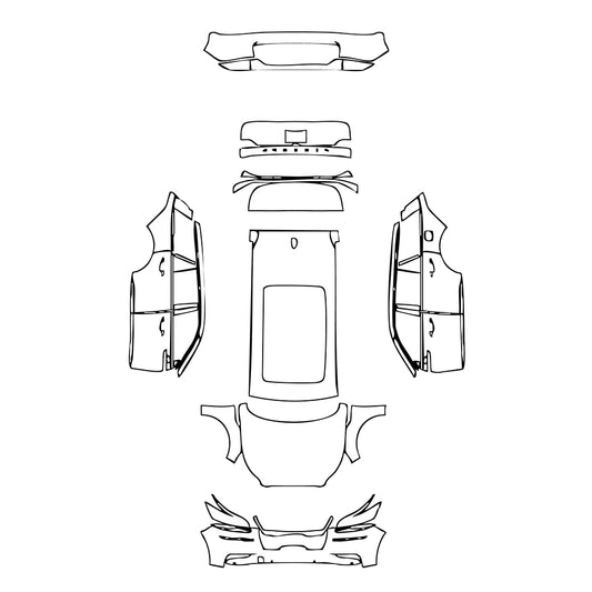 Pre-Cut PPF Lincoln Aviator 2021 - PPF-Kits
