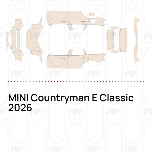 MINI Countryman E Classic 2026 – Pellicola protettiva PPF pretagliata