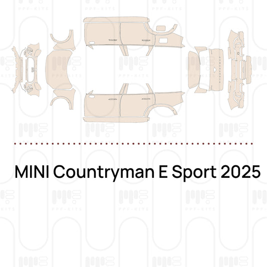 MINI Countryman E Sport 2025 – Pellicola protettiva PPF pretagliata