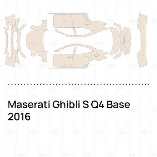 Pre-Cut PPF Maserati Ghibli S Q4 Base 2016