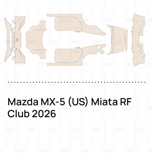 Pre-Cut PPF Mazda MX-5 (US) Miata RF Club 2026