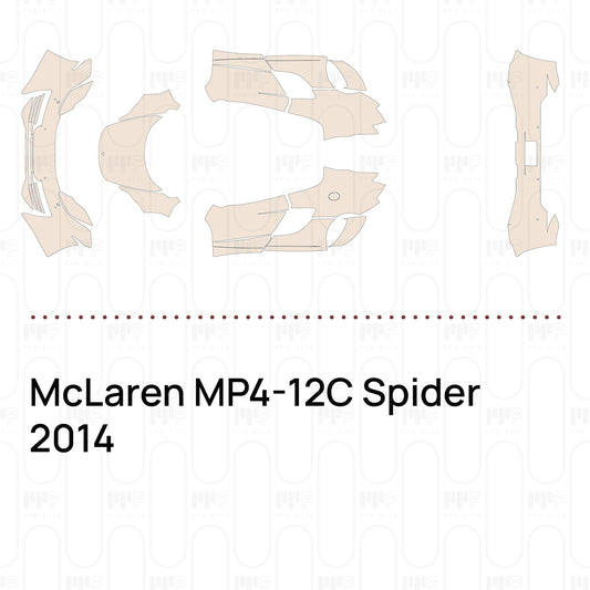 Pre-Cut PPF McLaren MP4-12C Spider 2014