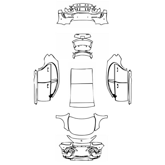 Pre-Cut PPF Mercedes-Benz A Class Hatchback AMG A 45 S 2020 - PPF-Kits
