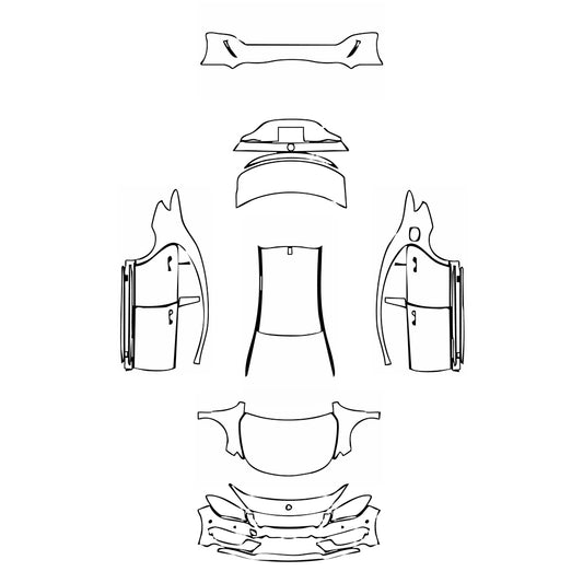 Pre-Cut PPF Mercedes-Benz CLA Coupe AMG CLA 45 2014 - PPF-Kits