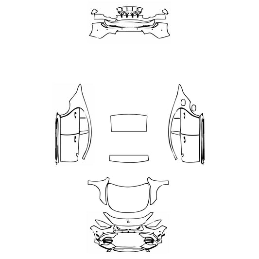 Pre-Cut PPF Mercedes-Benz CLA Coupe AMG CLA 45 2020 - PPF-Kits