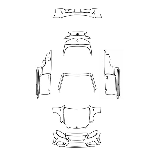 Pre-Cut PPF Mercedes-Benz C Class Cabriolet AMG C43 2021 - PPF-Kits