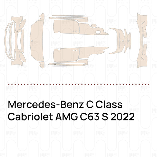 Pre-Cut PPF Mercedes-Benz C Class Cabriolet AMG C63 S 2022