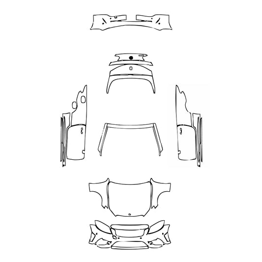 Pre-Cut PPF Mercedes-Benz C Class Cabriolet AMG Line 2019 - PPF-Kits