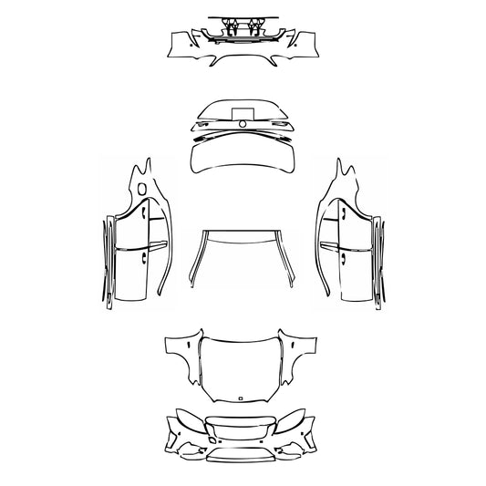 Pre-Cut PPF Mercedes-Benz C Class Sedan AMG C43 2020 - PPF-Kits