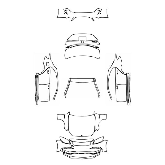 Pre-Cut PPF Mercedes-Benz C Class Sedan AMG C63 2015 - PPF-Kits