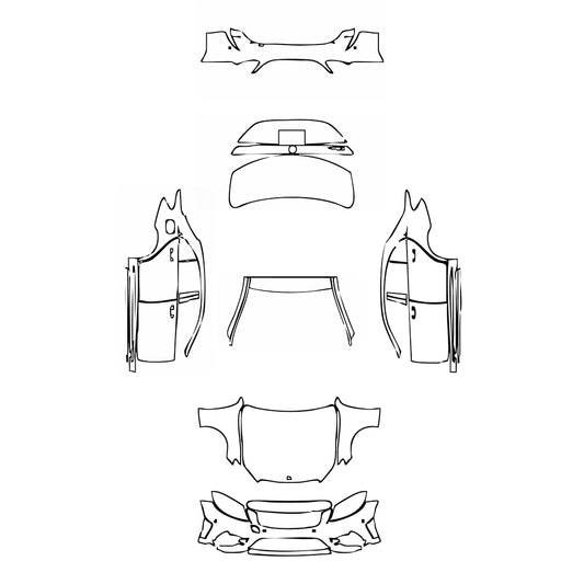 Pre-Cut PPF Mercedes-Benz C Class Sedan AMG Line Extended Wheelbase 2019 - PPF-Kits