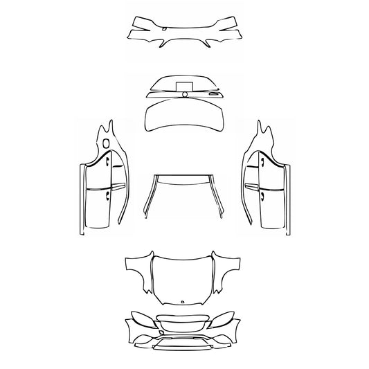 Pre-Cut PPF Mercedes-Benz C Class Sedan Base Standard Wheelbase 2020 - PPF-Kits