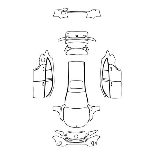 Pre-Cut PPF Mercedes-Benz EQC Base 2020 - PPF-Kits