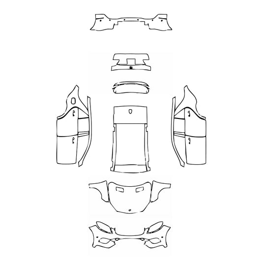 Pre-Cut PPF Mercedes-Benz GLE GLE SUV AMG GLE 43 2017 - PPF-Kits