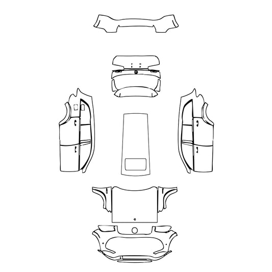 Pre-Cut PPF Mercedes-Benz GLS AMG GLS 63 2021 - PPF-Kits