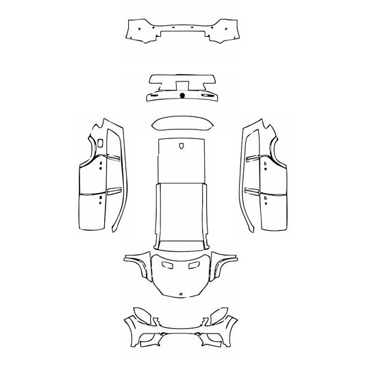 Pre-Cut PPF Mercedes-Benz GLS AMG Line 2017 - PPF-Kits