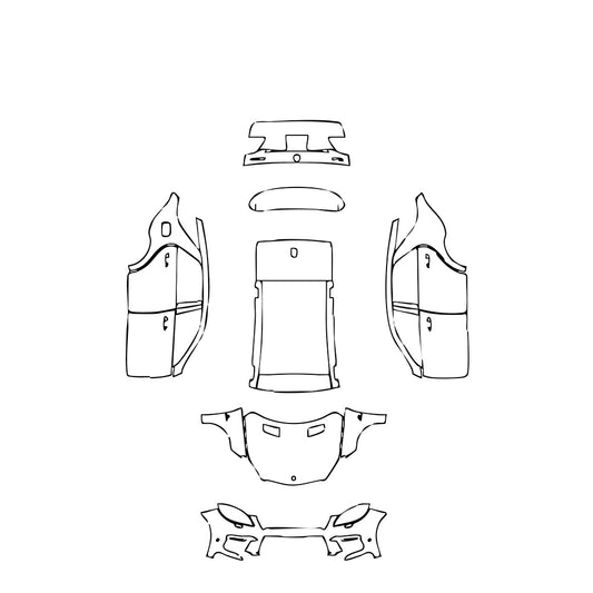 Pre-Cut PPF Mercedes-Benz ML 63 AMG 2013 - PPF-Kits
