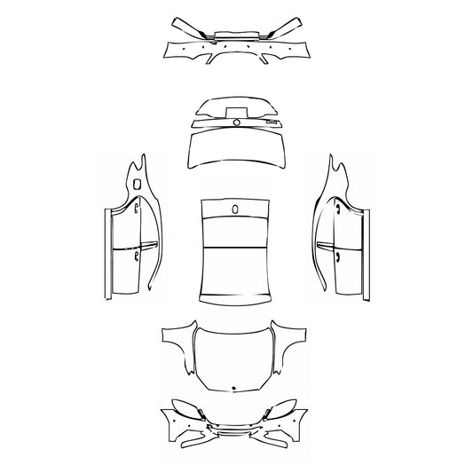Pre-Cut PPF Mercedes-Benz S Class Sedan Base Extended Wheelbase 2015 - PPF-Kits