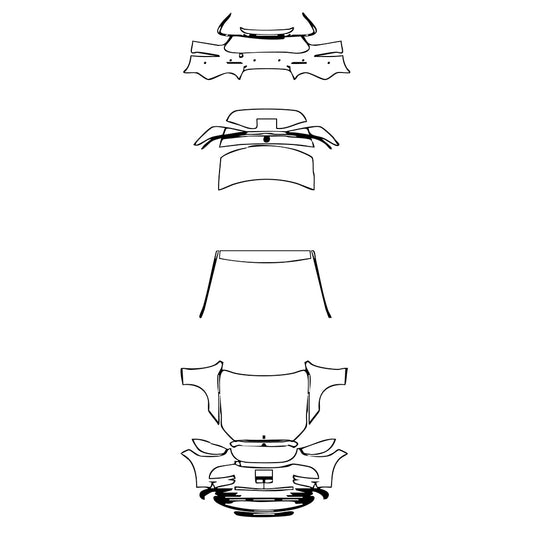 Pre-Cut PPF Mercedes-Benz S Class Sedan Base Standard Wheelbase 2021 - PPF-Kits