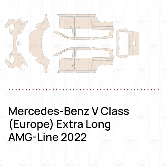 Pre-Cut PPF Mercedes-Benz V Class (Europe) Extra Long AMG-Line 2022