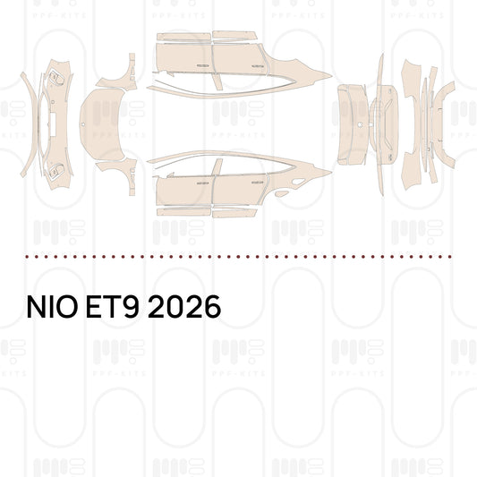 NIO ET9 2026 – Pellicola protettiva PPF pretagliata