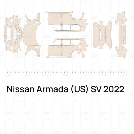 Pre-Cut PPF Nissan Armada (US) SV 2022