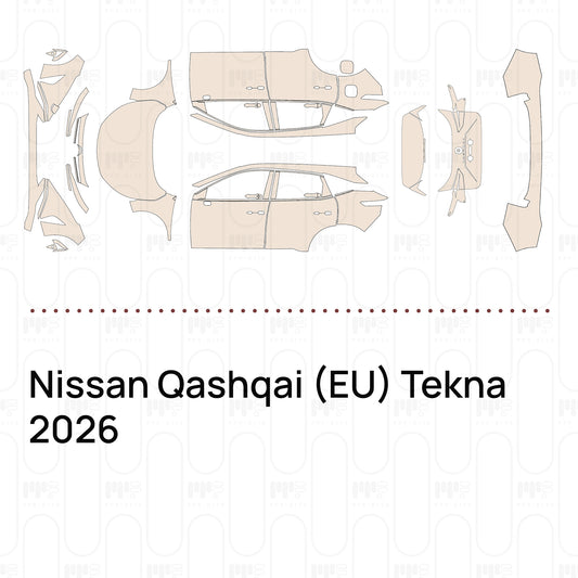Pre-Cut PPF Nissan Qashqai (EU) Tekna 2026
