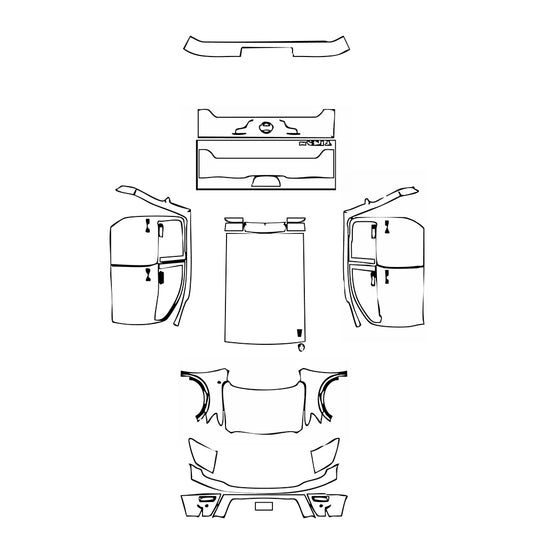 Pre-Cut PPF Nissan Titan Crew Cab Platinum 2020 - PPF-Kits