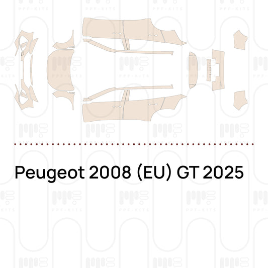 Peugeot 2008 (EU) GT 2025 – Pellicola protettiva PPF pretagliata