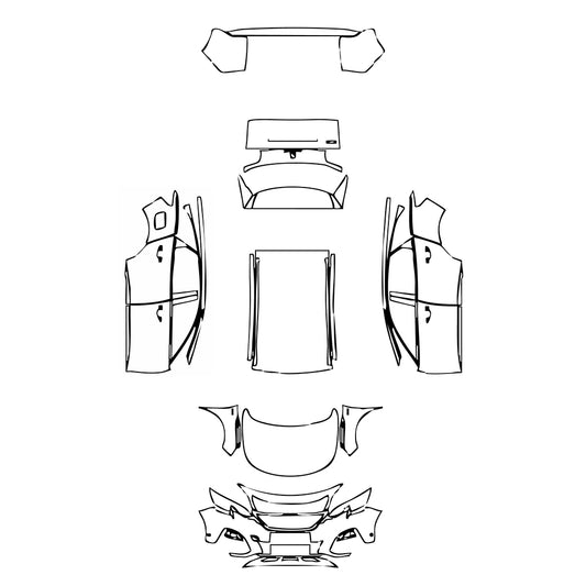 Pre-Cut PPF Peugeot 3008 (EU) GT Line 2018 - PPF-Kits