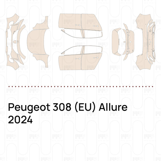 Pre-Cut PPF Peugeot 308 (EU) Allure 2024