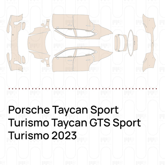 Pre-Cut PPF Porsche Taycan Sport Turismo Taycan GTS Sport Turismo 2023