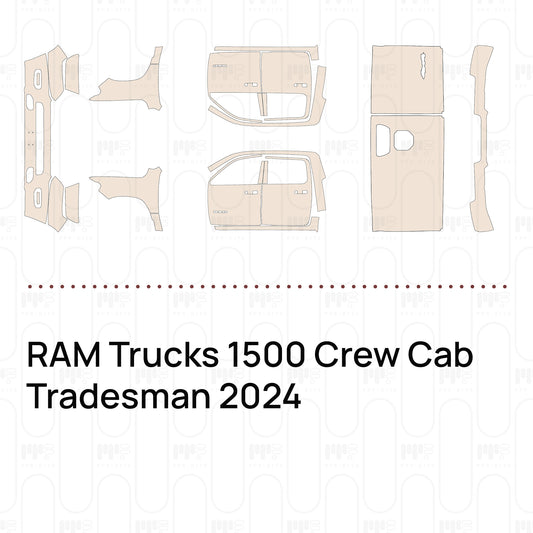 RAM Trucks 1500 Crew Cab Tradesman 2024 – Pellicola protettiva PPF pretagliata