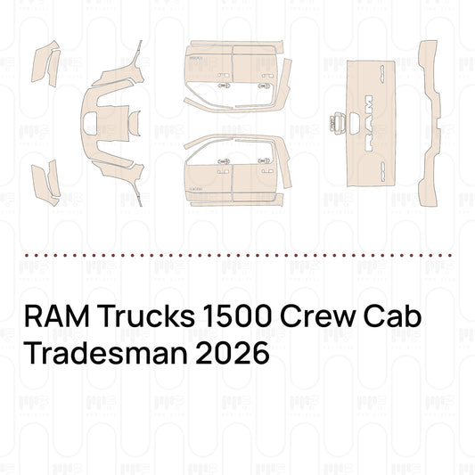 RAM Trucks 1500 Crew Cab Tradesman 2026 – Pellicola protettiva PPF pretagliata