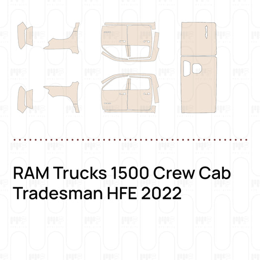RAM Trucks 1500 Crew Cab Tradesman HFE 2022 – Pellicola protettiva PPF pretagliata