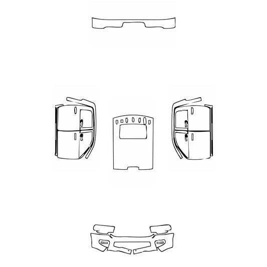 Pre-Cut PPF RAM Trucks 2500 Crew Cab Power Wagon 2019 - PPF-Kits