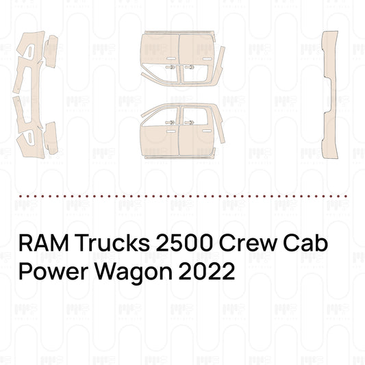 RAM Trucks 2500 Crew Cab Power Wagon 2022 – Pellicola protettiva PPF pretagliata