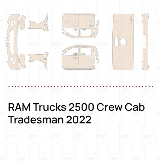 RAM Trucks 2500 Crew Cab Tradesman 2022 – Pellicola protettiva PPF pretagliata