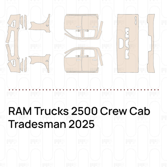 RAM Trucks 2500 Crew Cab Tradesman 2025 – Pellicola protettiva PPF pretagliata