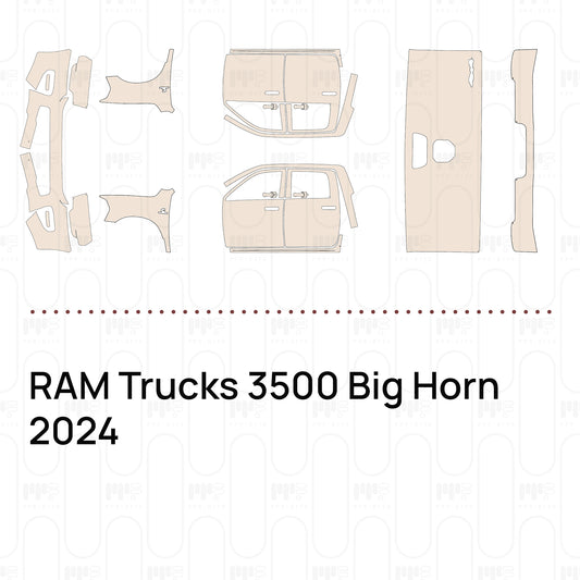 RAM Trucks 3500 Big Horn 2024 – Pellicola protettiva PPF pretagliata
