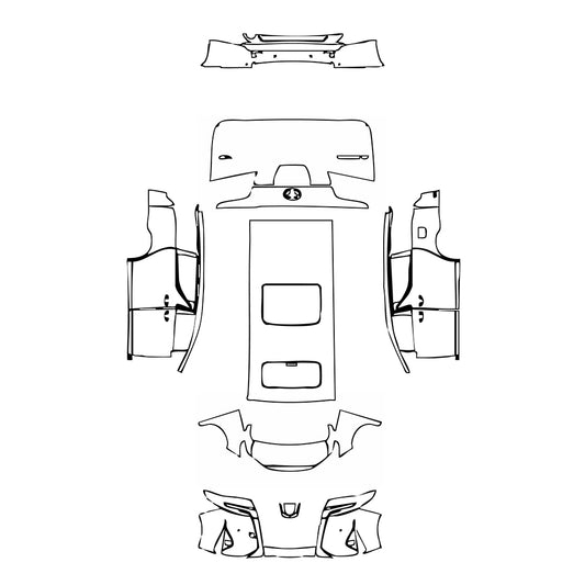 Pre-Cut PPF Toyota Alphard ALPHARD 2021 - PPF-Kits