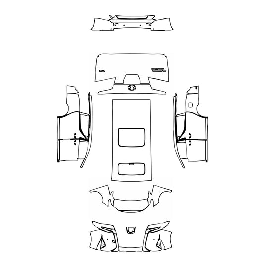 Pre-Cut PPF Toyota Alphard ALPHARD Executive Lounge 2020 - PPF-Kits