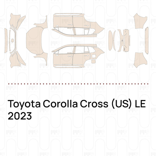 Pre-Cut PPF Toyota Corolla Cross (US) LE 2023