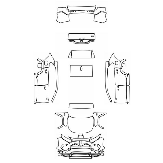 Pre-Cut PPF Toyota RAV4 Prime (US) SE 2025 - PPF-Kits