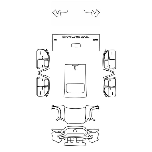 Pre-Cut PPF Toyota Tacoma Double Cab Limited 2019 - PPF-Kits