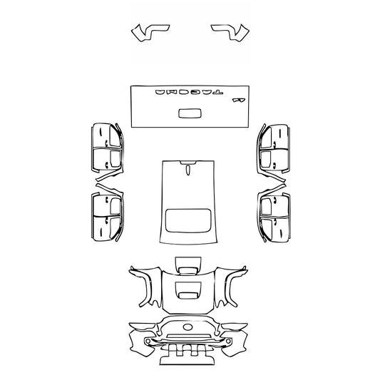 Pre-Cut PPF Toyota Tacoma Double Cab TRD Pro 2021 - PPF-Kits