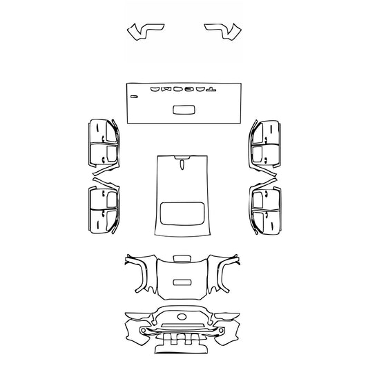 Pre-Cut PPF Toyota Tacoma Double Cab TRD Sport 2020 - PPF-Kits