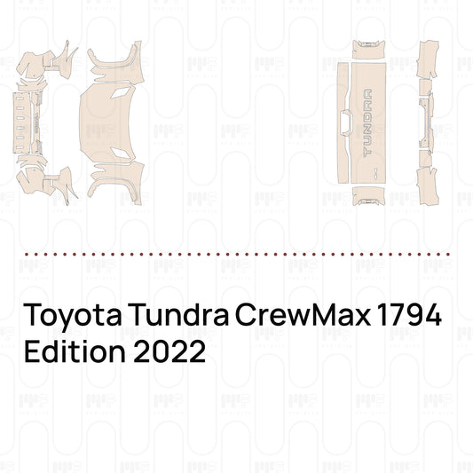 Pre-Cut PPF Toyota Tundra CrewMax 1794 Edition 2022